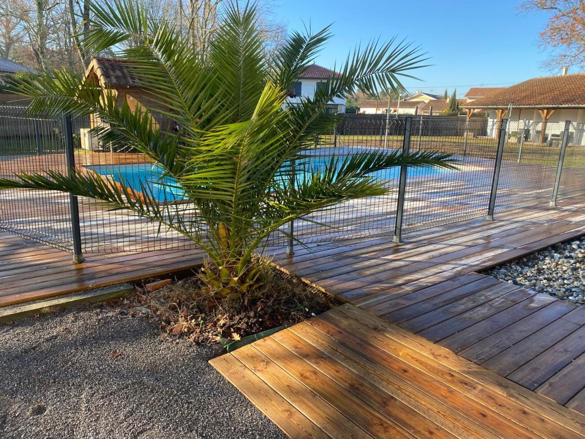 Ensemble De 3 Villas Avec Piscine Chauffee, Esprit Detente Sanguinet Bagian luar foto